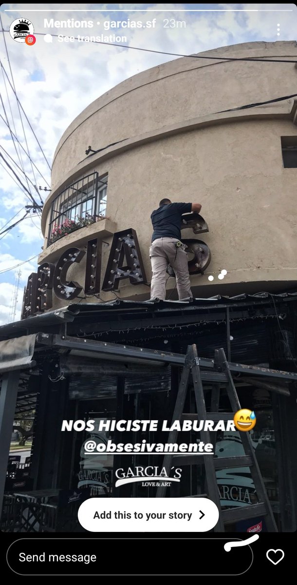 Ahora la culpa es mía jajaja. Muy bien ahí los García's. Un gran aporte a la salud mental de los vecinos obses.