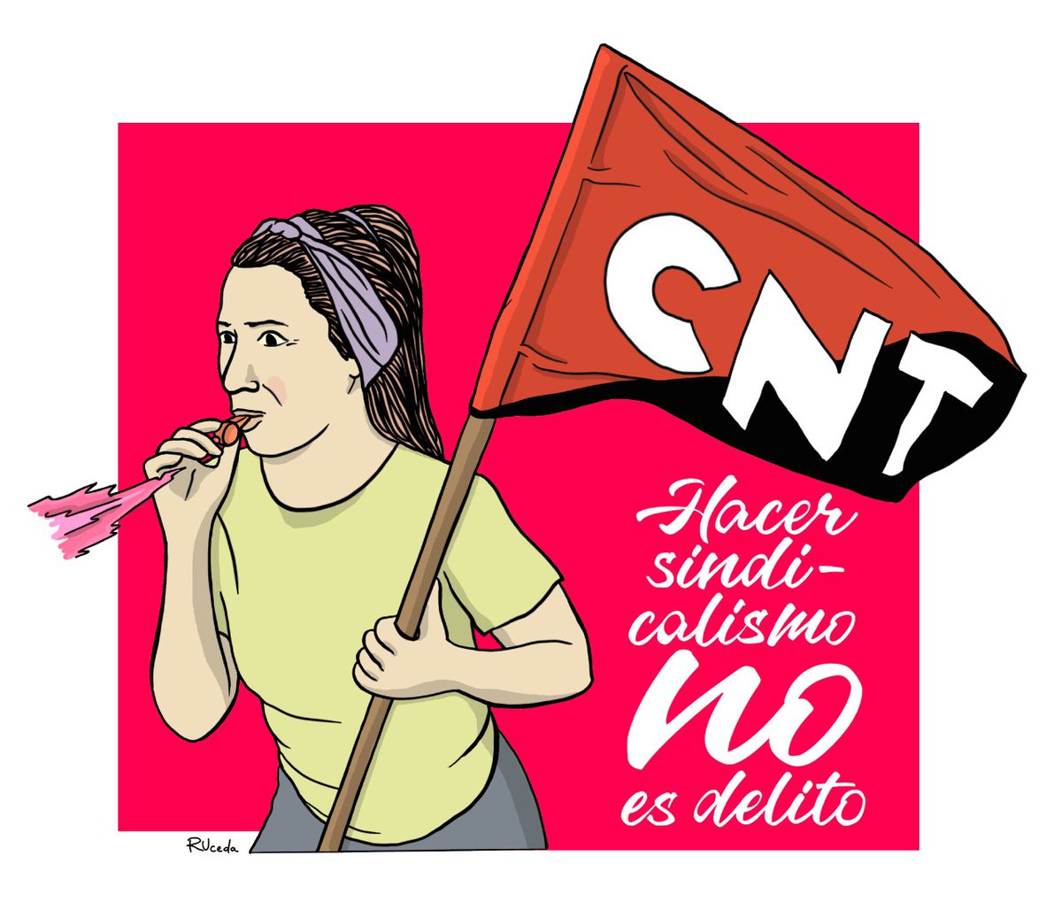 Todo mi apoyo y solidaridad con las 6 compañeras de CNT Xixón que se enfrentan a multas y penas de cárcel por defender sus derechos laborales y denunciar el #CasodelaSuiza.  
#HacerSindicalismoNoEsDelito 
#24SLlenarMadriddeSolidaridad
