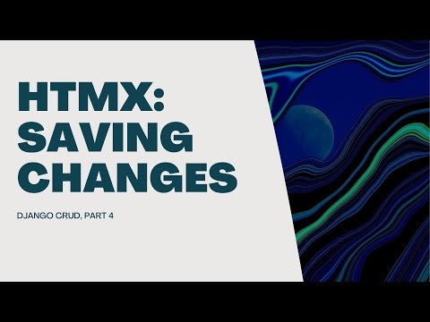matteo80's tweet photo. HTMX: Saving Form Changes - Django CRUD, part 4 https://t.co/WaHxqrntcb https://t.co/WUBzOlTPfp