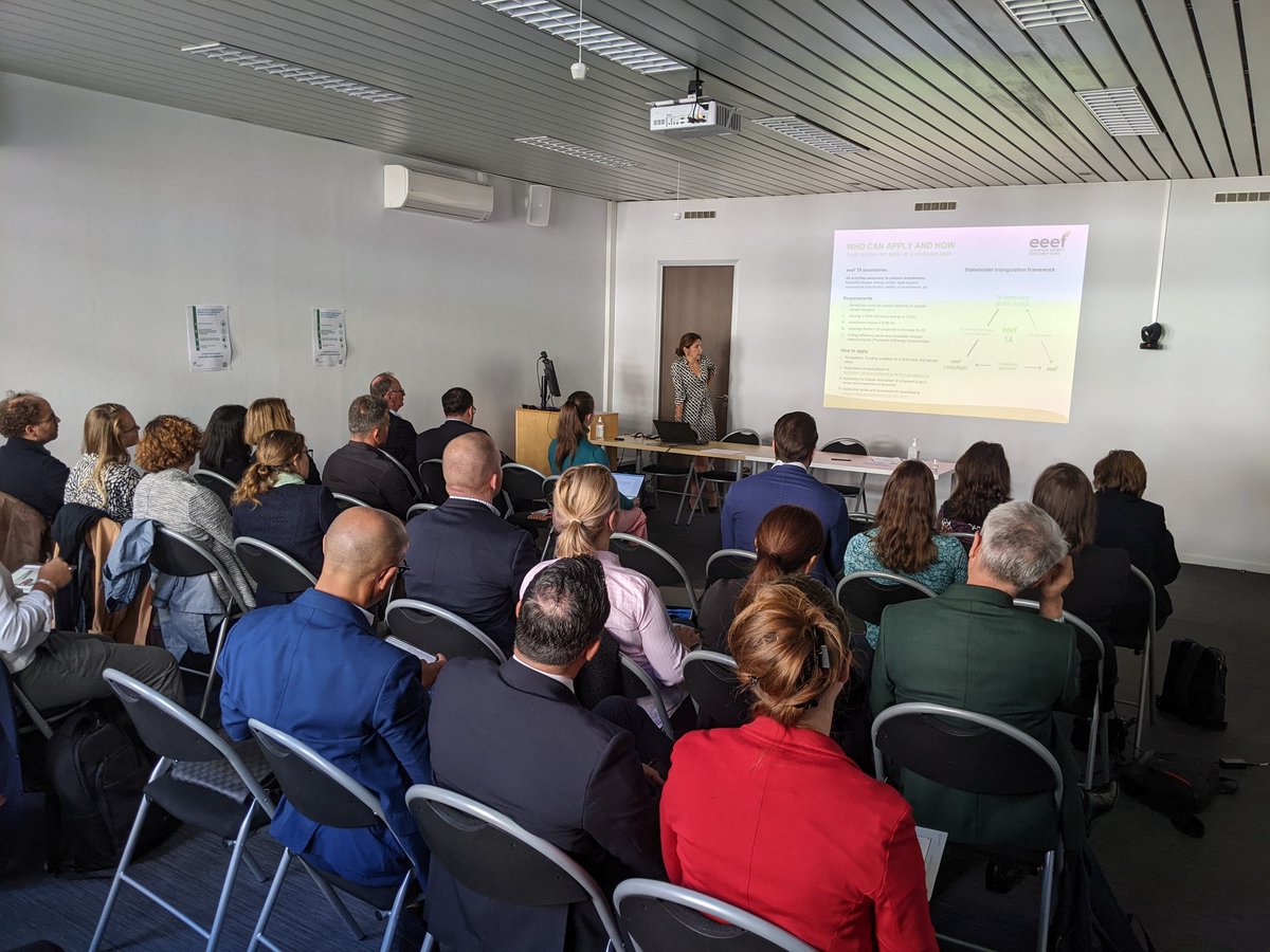 Urb_En_Pact's tweet photo. It's begun!👉 Getting to know more about: Finance and dissemination! 

This morning we meet 
- Smart Cities Marketplace
- DG regio
- DG Ener
- @UIA_Initiative 
- European energy efficiency fund https://t.co/y92YBvSpSn