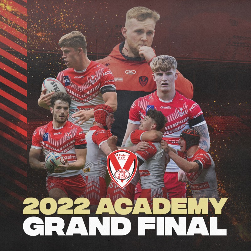 Saints1890's tweet photo. 🏉 ACADEMY | It's not just the first team who will be looking to claim Grand Final glory this weekend, table-topping Saints Academy are aiming to be crowned Champions on Sunday afternoon as they also face @leedsrhinos at the @twstadium, kick-off 2:30pm.

#COYS