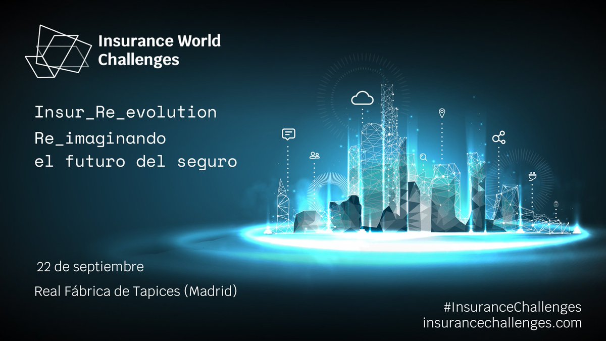 ¡Mañana estaremos en #InsuranceChallenges! ¿Vas a perder la oportunidad de volver a hacer #networking de verdad? Os invitamos a poner en práctica de nuevo el #insurnetworking.📍 ¡Nos vemos allí! 22 de septiembre en la Real Fábrica de Tapices en Madrid. insurancechallenges.com