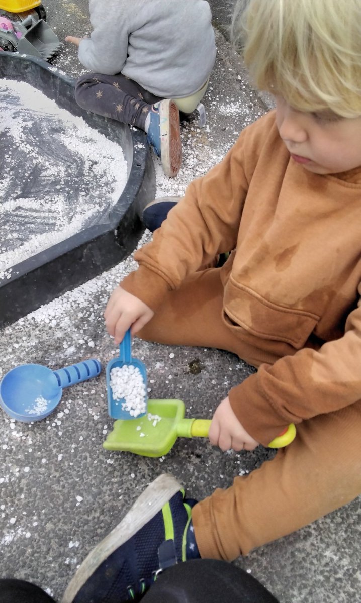 Children are enjoying scooping, pouring, filling and emptying today; developing their fine motorskills and hand-eye coordination. Progressing them towards achieving goals such as writing and self serving at meal times. <a href="/SarahFilPortico/">Sarah Fillingham</a> <a href="/NDNAtalk/">NDNA</a> <a href="/PorticoNicole/">Nicole Politis</a> <a href="/Portico_Poppets/">Portico_Poppets</a>