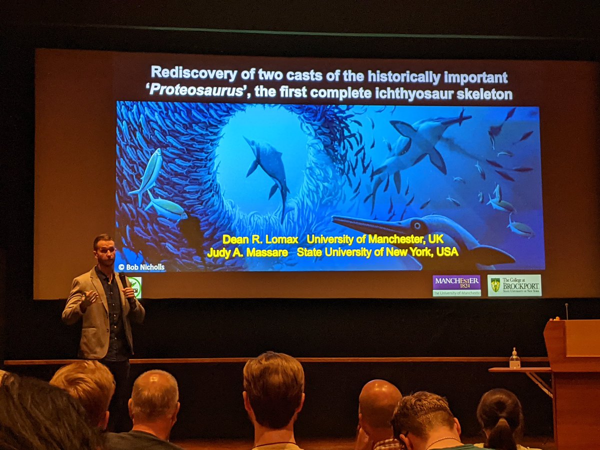 OriginalGCG's tweet photo. Great talk by @Dean_R_Lomax take home message is check your casts, delve into the back of collection cabinets, you might find some previously 'lost' specimens!
#SPPC2022 https://t.co/UW6tXbm8cY