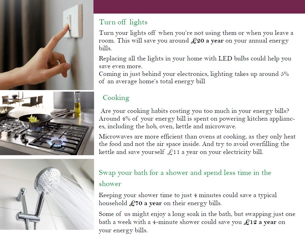 Small changes can make a big difference. Here are some tips for saving this Autumn and Winter 🍂❄️☔️ (1/2)