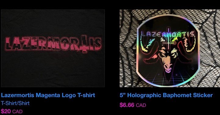 I finally uploaded merch to my Bandcamp page yesterday 😅 lazermortis.Bandcamp.com if you’re feeling generous hahaa 🥰