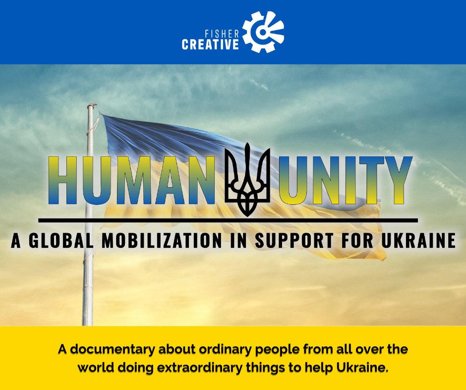 HumanUnityFilm's tweet photo. Russia’s war on Ukraine has inspired people all over the world to contribute support for Ukraine however they can. A new @fisher_creative documentary is capturing these stories. Help bring HUMANΨUNITY to the world by donating today: https://t.co/Q2Re8nraJF #humanunityfilm https://t.co/UBcx6L7cI9