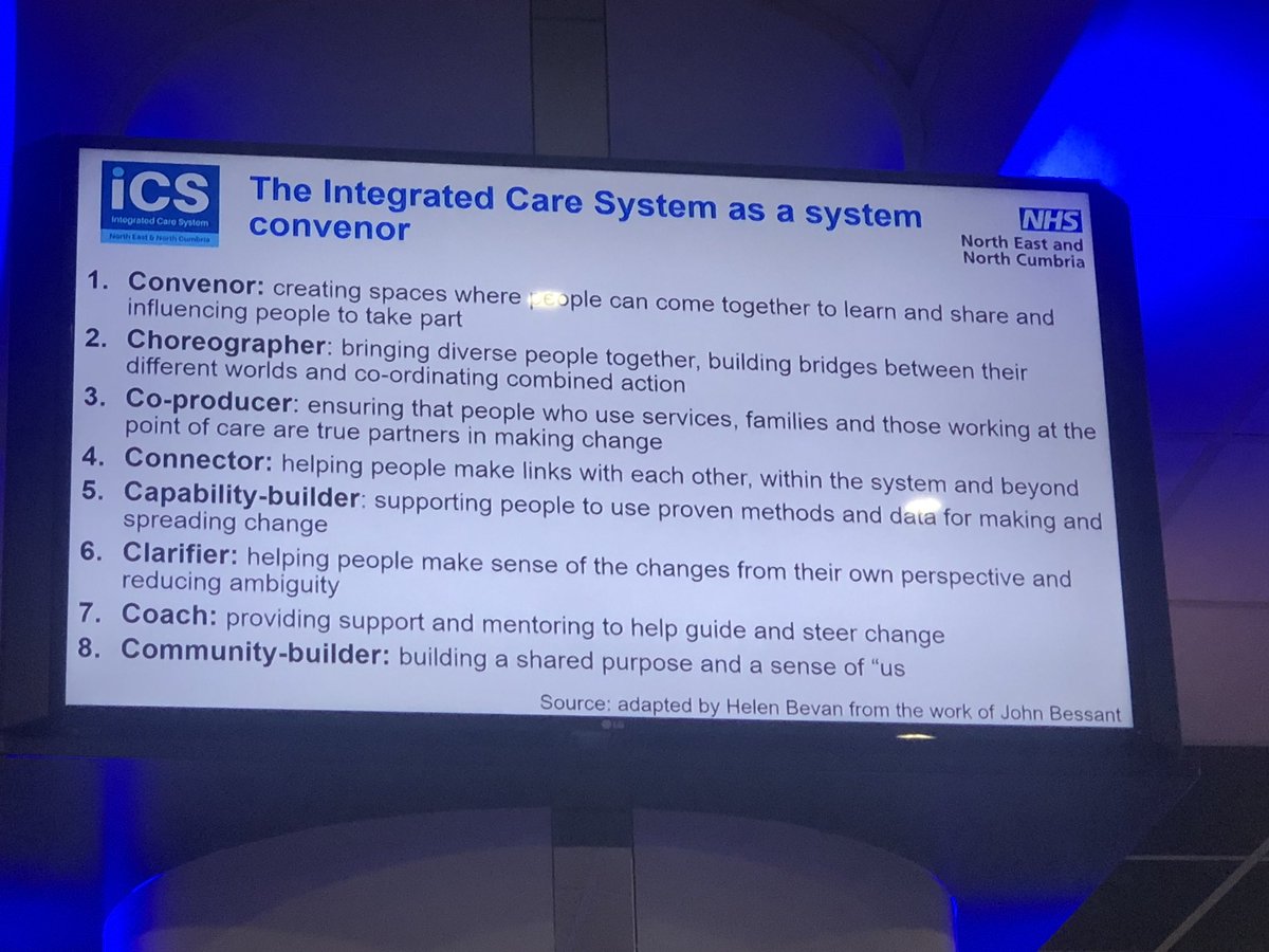 Sam Allen explaining the role of the ICS in system learning #ICSsystemlearning the room is full of passion and ‘can do’ people