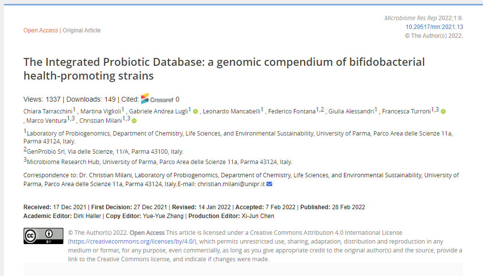 MicroResRep's tweet photo. 🧐How much do you know about #Bifidobacterium?
An original article you should not miss:⬇
The Integrated #Probiotic Database: a #genomic compendium of #bifidobacterial health-promoting #strains
View: ✔ https://t.co/sYImtbZWx1 
😋#Bifidobacterium, #Genomics 
Come to read! 👩‍💻 https://t.co/dG6DvWbEu4