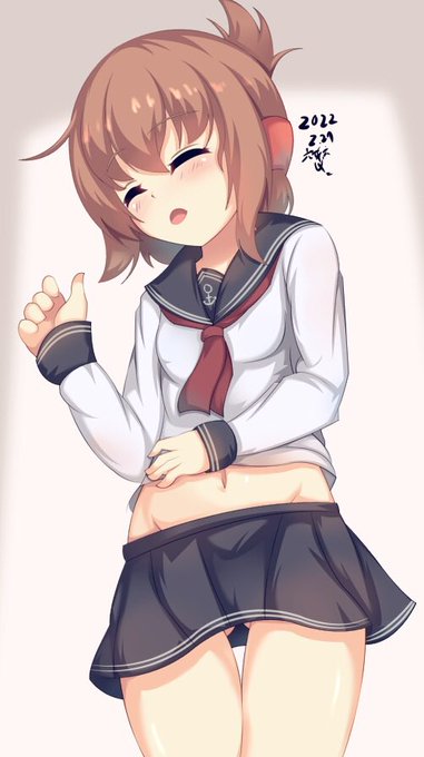 みなさま、今日もお疲れ様でした!
うたたね電ちゃん #艦これ #電 