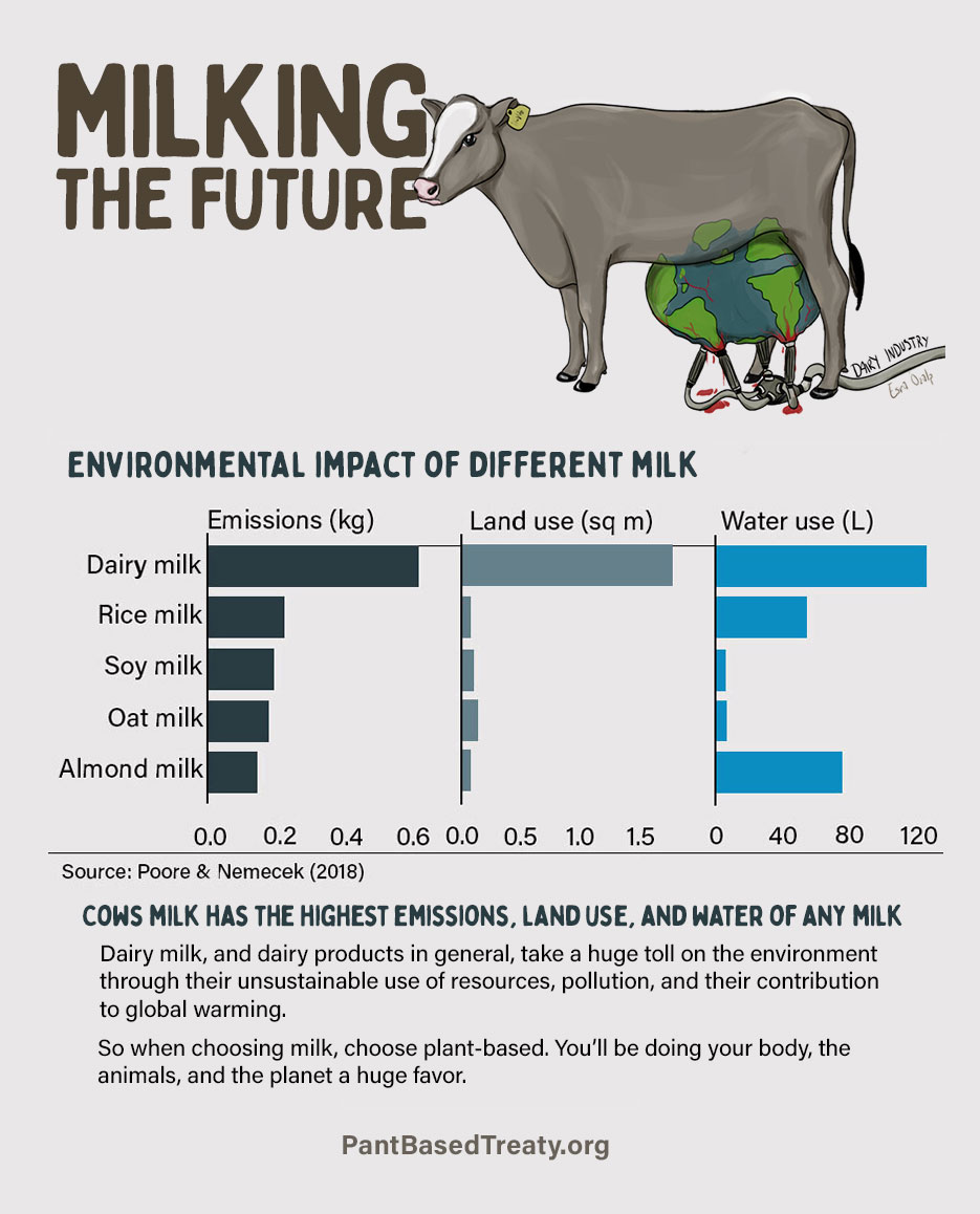<a href="/MapleLeafs/">Toronto Maple Leafs</a> <a href="/OntarioDairy/">Ontario Dairy</a> Shame on the #Leafs for teaming up to destroy our planet.
Cows milk has the highest emissions, land use, and water of any milk.