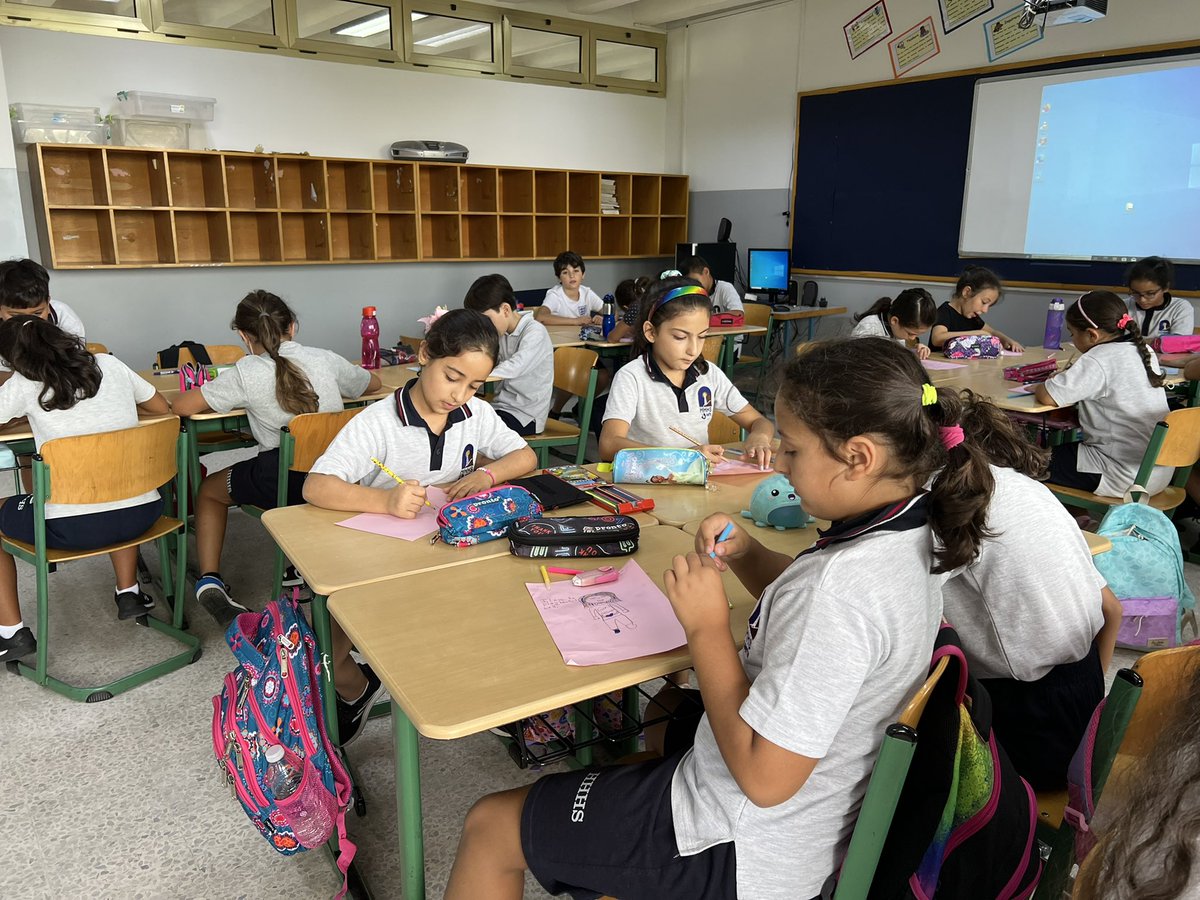 Let’s welcome the school year of 2022-2023 with “Avatar” activity. 4B Learners drew their avatar and wrote some of their interests like their favorite sport, hobby… Then, they connected their avatars to their friends’ with common interests. #icebreaker <a href="/Hhhsinfo/">Houssam Hariri HS</a> <a href="/HalaAlKotob/">Hala Al Kotob</a>