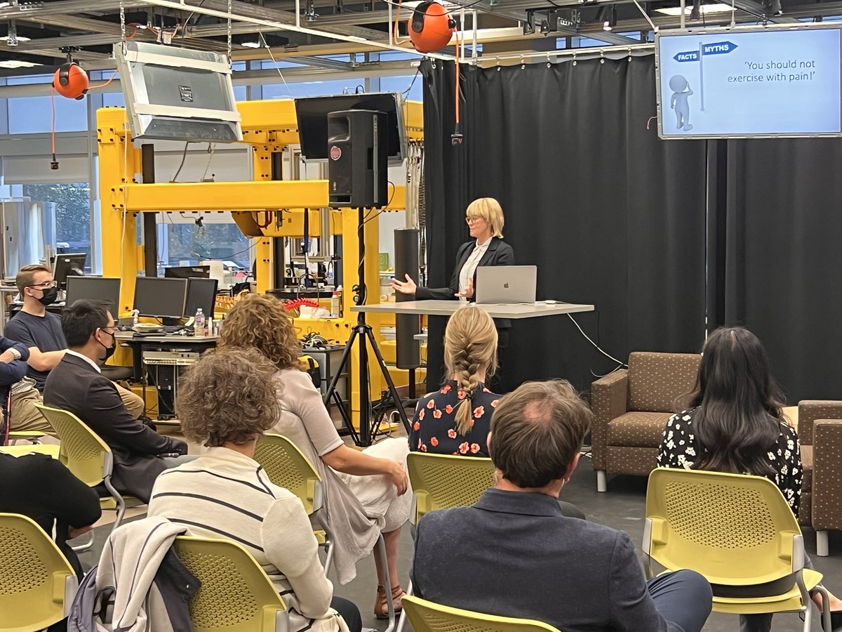 What a pleasure to host global thought-leader Dr. Ewa Roos, founding partner of GLA:D, at <a href="/UAlberta/">University of Alberta</a> . <a href="/ewa_roos/">Ewa Roos</a> you inspired so many tonight with your vision for guideline-based care of OA and Back Pain. @GLADBackAlberta <a href="/GLAD_Int/">GLA:D International Network</a> @UofARehabRobot <a href="/UofARehabMed/">UAlberta Rehab Med</a>