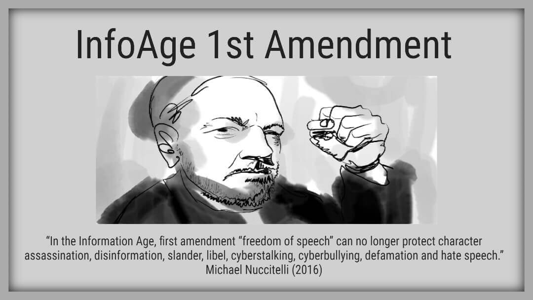 TheiPredator's tweet image. Information Age 1st Amendment #InternetDefamation Themed PSA by Michael Nuccitelli, Psy.D. #iPredator NYC – Edu. #Cyberbullying #Cyberstalking #Cyberpsychology Website Link: ipredator.co