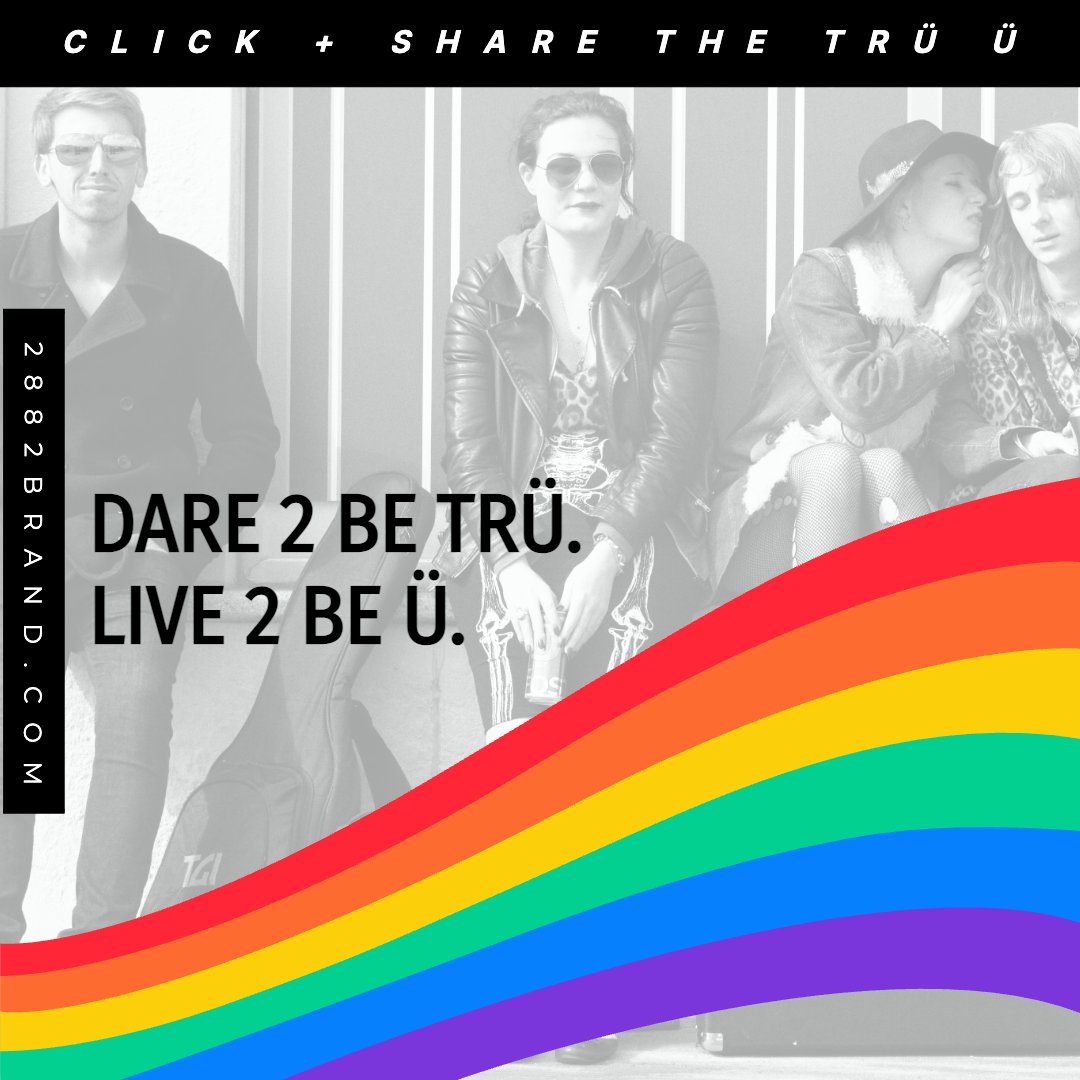 The2882Brand's tweet photo. https://t.co/EHd3DSFohf

Dare 2 Be Trü
Live 2 Be Ü

TRÜ2Ü Style By: 2882

https://t.co/xTrwqupMgD

#Pride https://t.co/l6ZvP1hXFw