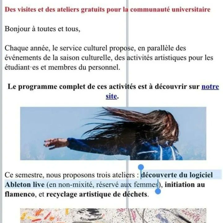 UNIRennes's tweet photo. ⚠️ Ateliers en "non mixité, réservés aux femmes" :c'est à dire interdits aux hommes sont proposés par l'administration de Rennes 2.
Nous dénonçons cette discrimination incompréhensible et purement idéologique de la part d'une université. https://t.co/WicXotkBnv
