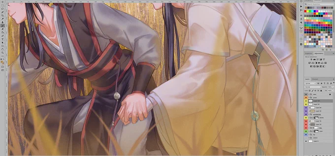 sneak peak drawing~(I have to draw 2 more drawings to put it all in context before I can post it aaaa) 