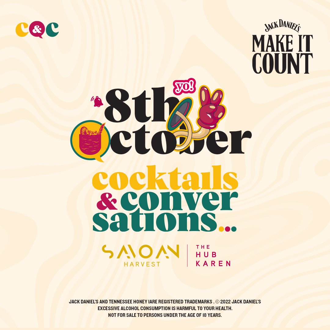 candc_ke's tweet photo. We're back! Had to wait out small small election, but now it's time to break bread together! Sip some supreme cocktails! 
Let's link up on the 8th of October! At @SavoanHarvest
More details coming soon.
#SaveTheDate
#CandC https://t.co/E1J4EVcOtQ