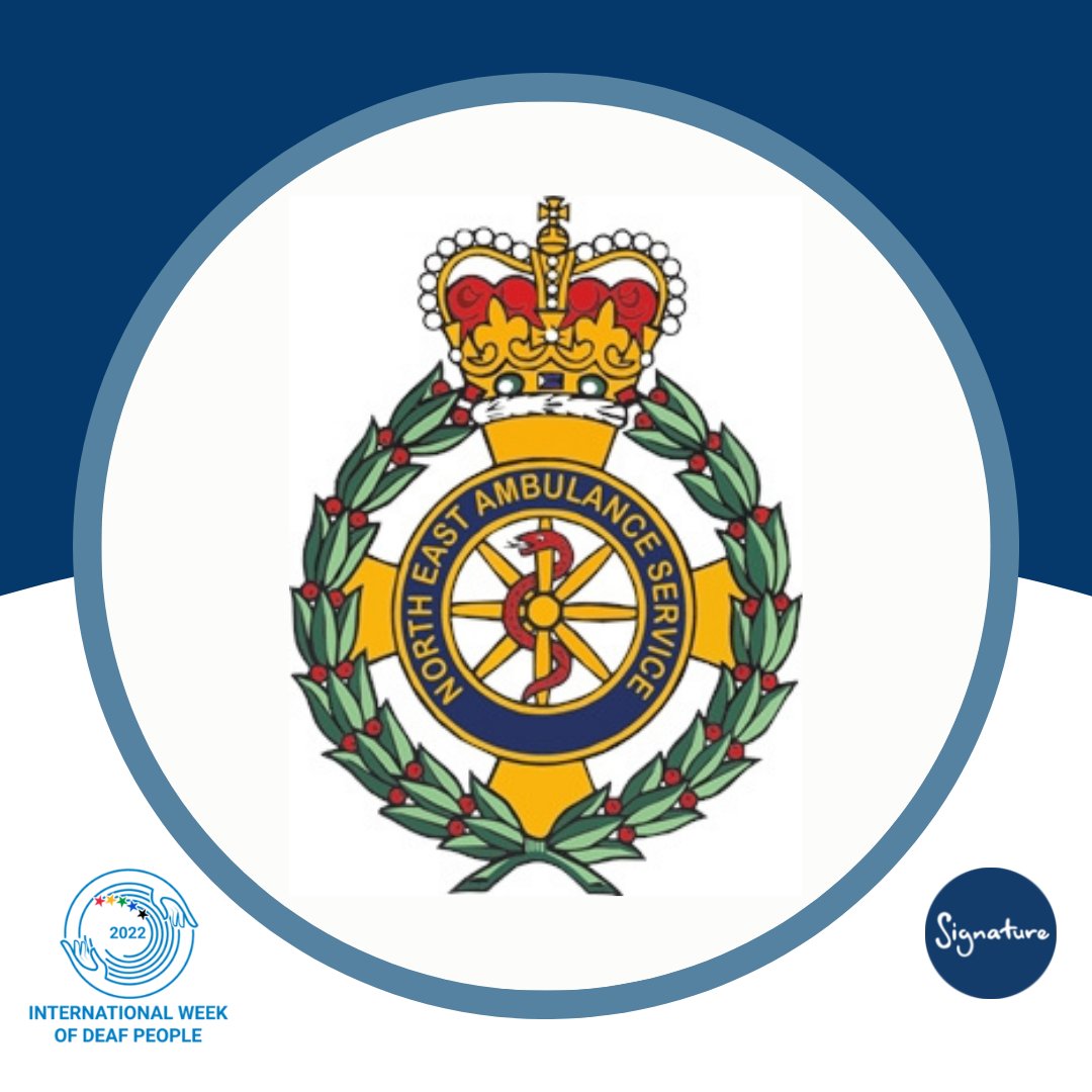 . <a href="/NEAmbulance/">Not North East Ambulance Service</a> have a collection of short films in BSL that will help you to learn about their services, how and when to use 999 and 111 and what to do in an emergency health situation.

Check out the collection here: neas.nhs.uk/get-involved/l…

#IWDP2022 #Signature #Deaf