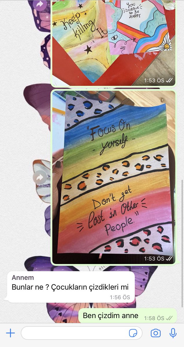 Annem en büyük destekçim