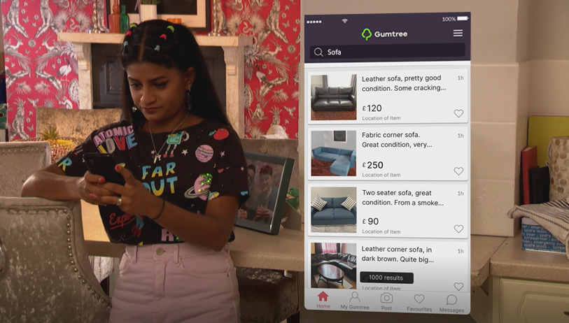emc_uk's tweet photo. Tune into @Hollyoaks to see a exciting new partnership with @Gumtree on @All4's most viewed show. Not only sponsorship but integration of @Gumtree into the Hollyoaks village through passive and active product placement; we've even managed to source some of the set from Gumtree 👏 https://t.co/UI4CiOmdlI