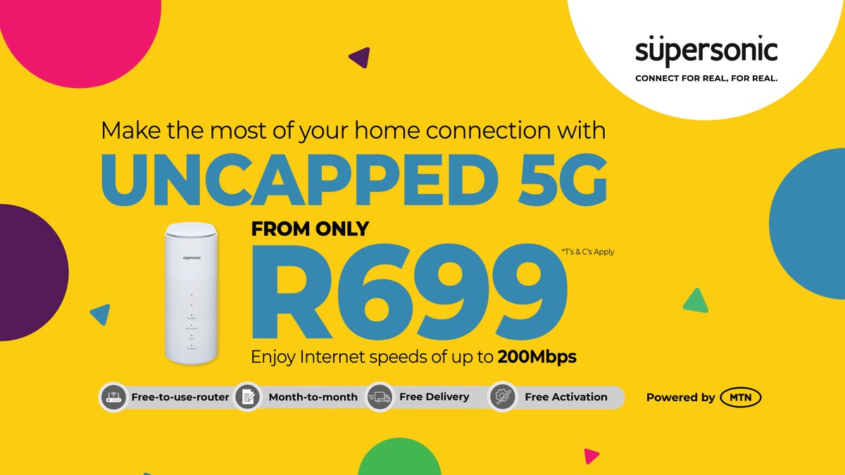 Get Connected with Supersonic today and connect for real, for real! Go ...