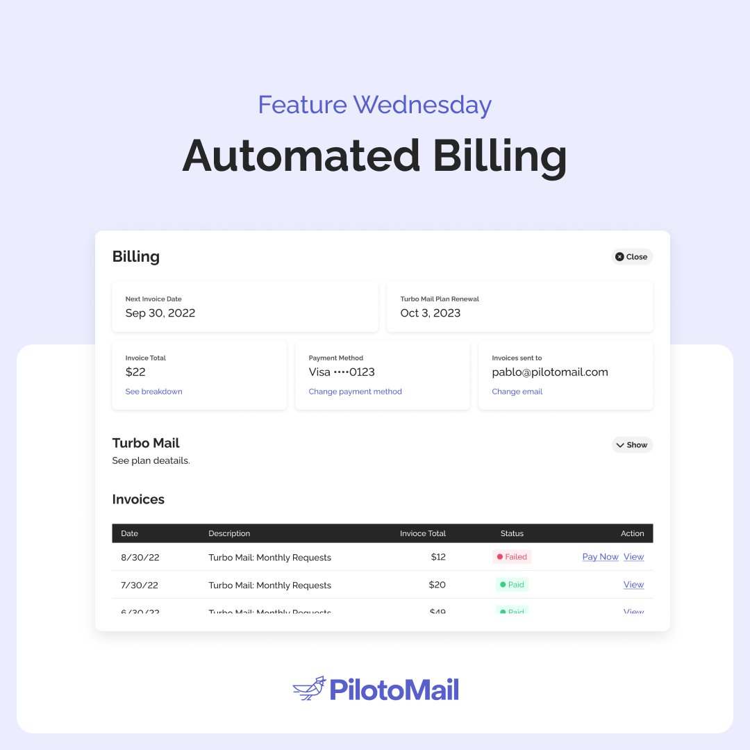 Automated Billing helps you save time and offer a streamlined and concise service to your renters! Book a demo with one of our mail experts to find out what other great things PilotoMail can do for you. pilotomailapp.com/book-a-demo/?_…