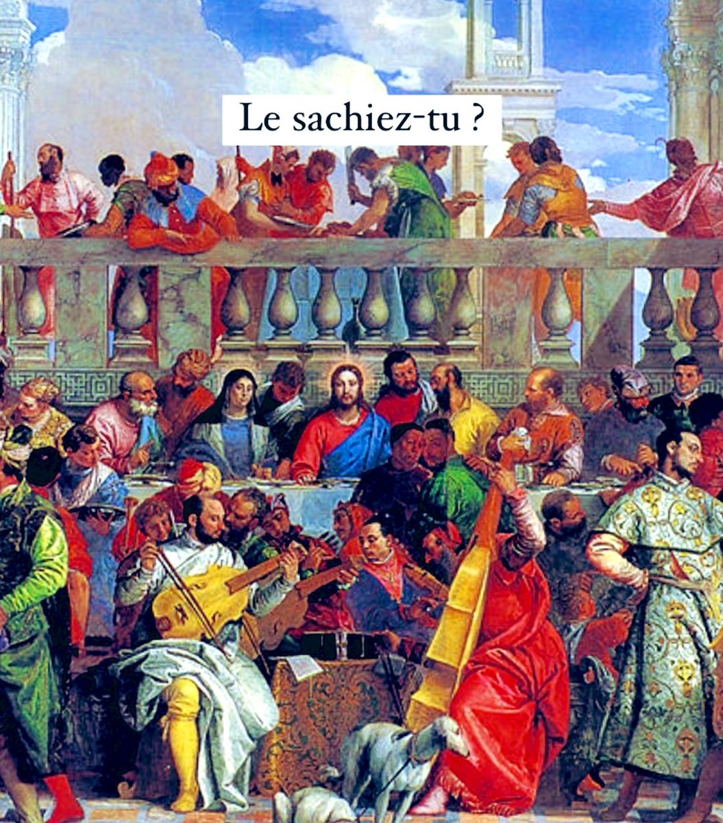 fastertagueur's tweet photo. Dans «Les Noces Cana» de
Veronese, le groupe de musiciens
au centre sont : #veronese avec une viole archet, #bassano avec un cornet droit, #Tintoret avec une viole
soprano et #letitien avec un violon #art #artist #ArtistOnTwitter #artistsontwitter #artwork #arte #artshare #arts https://t.co/QFMVz9BBEb