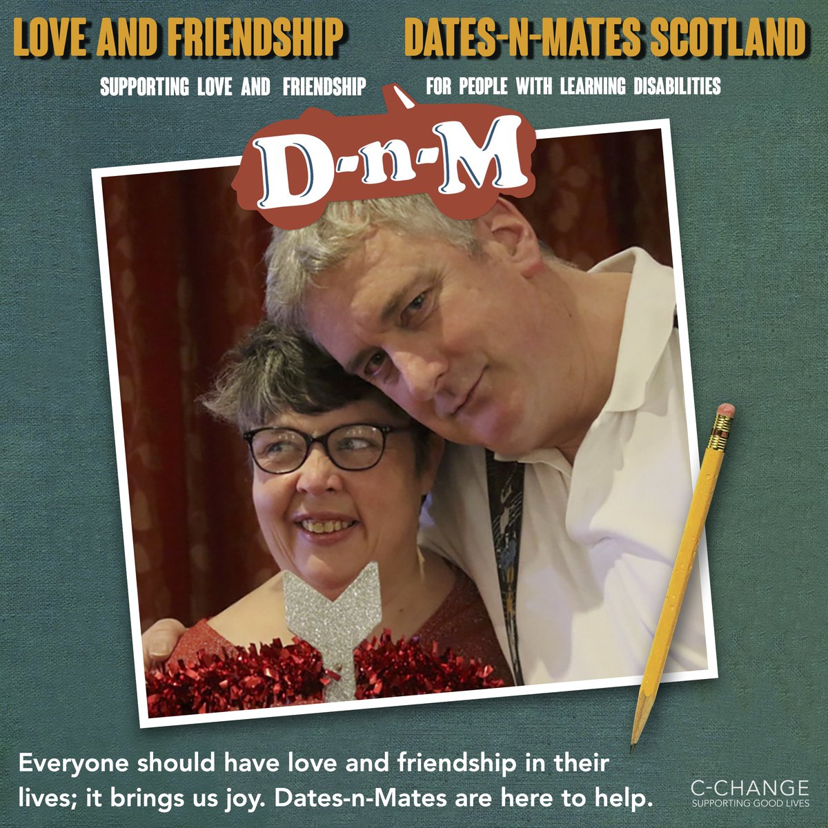 cchangescotland's tweet photo. ๐ข C-Change #AnnualReport 2021-2022
20/20 Love and Friendship
Everyone should have love and friendship in their lives; it brings us joy. Dates-n-Mates are here to help.
Read more about @datesnmates (audio available) ๐
https://t.co/I4wkr8thfp
#BetterIsPossible #DNMScot #Love https://t.co/MZTg4XAQHU