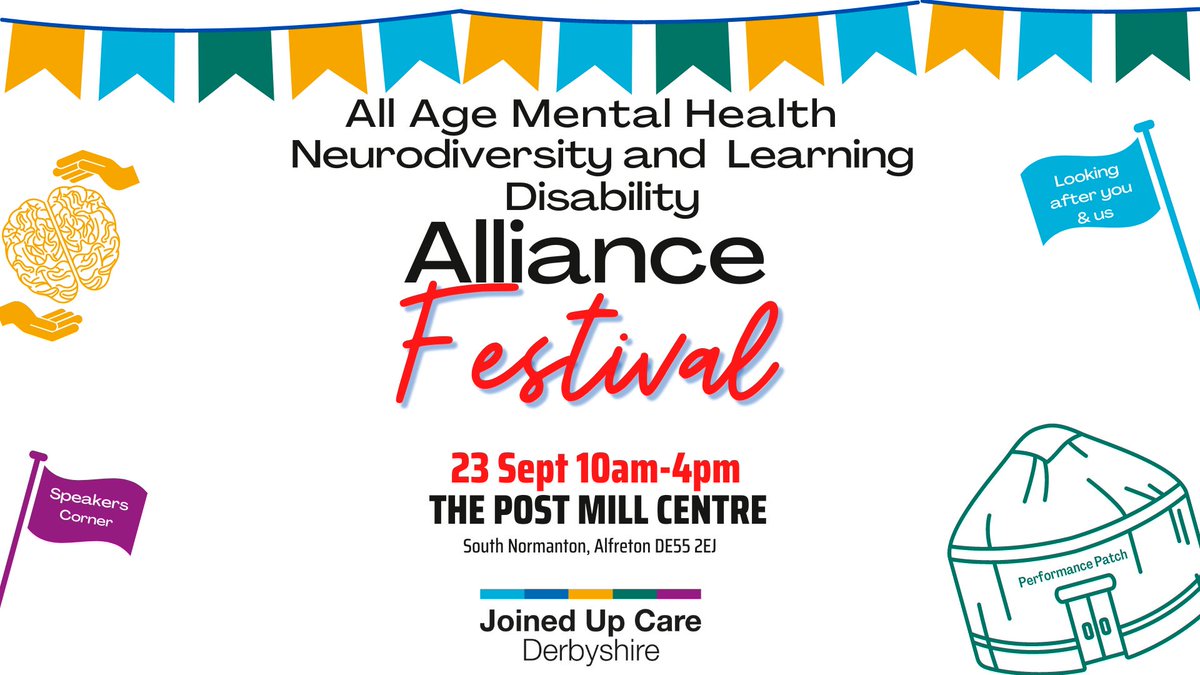 NHSDDICB's tweet photo. Not long now, we can't wait to learn about the different roles, careers and experiences our colleagues have had working in mental health, neurodiversity and learning disability services
 
https://t.co/70XQotpUh0
 
#23Sept #SharedPurposeDerbyshire

@JennStothard @DerbyLinks https://t.co/b6jSIO1KmL