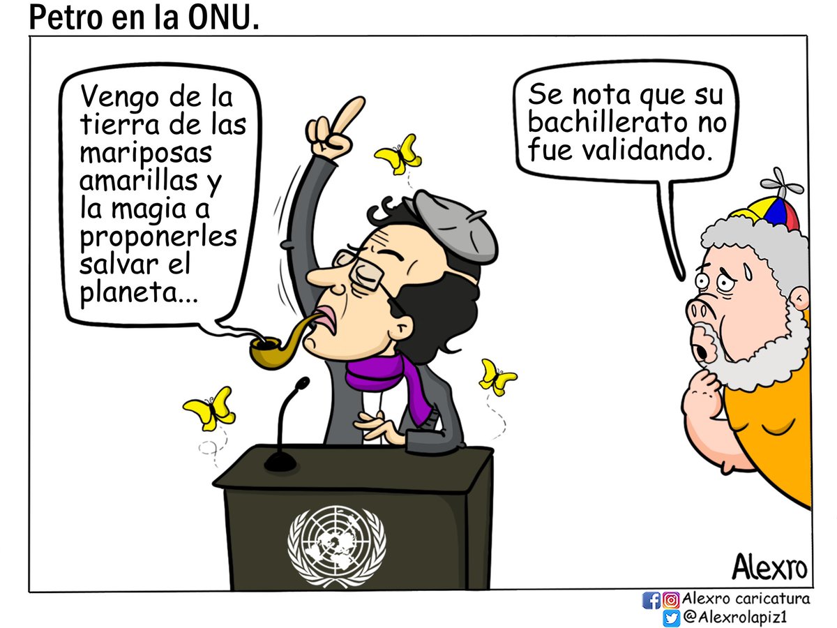 Alexrolapiz1's tweet photo. Petro en la ONU. https://t.co/0hVqXqqiNM