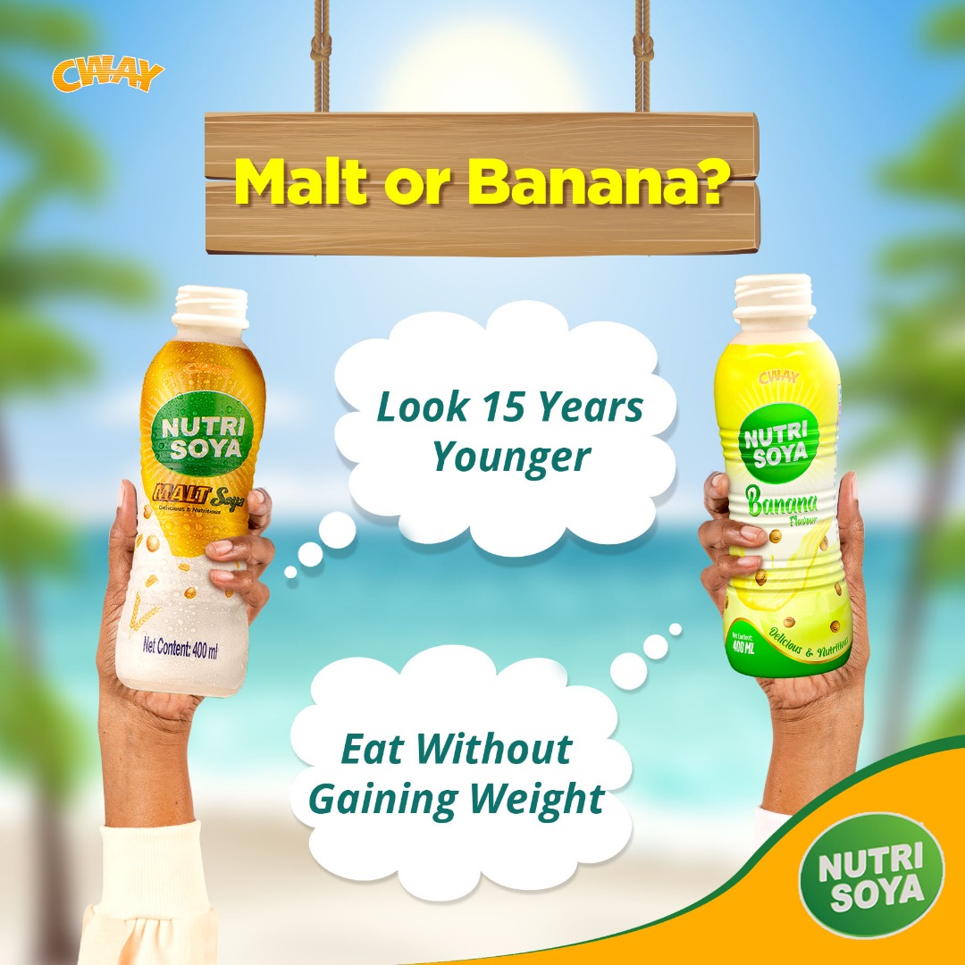 nutri_soya's tweet photo. Just for fun! 🤣
Which of these Nutri-Soya variants—Malt Soya or Banana Flavour—would you drink? Choose one.
#NutriSoya #Soybeans #Soymilk #RichInProtein #PowerOfProtein https://t.co/RuNE9I2AJ4