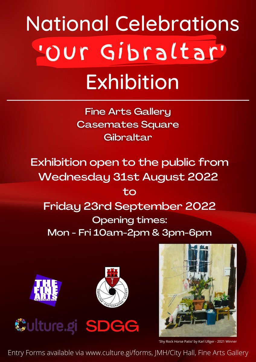 GibCulture's tweet photo. Last Chance to visit the National Celebrations 'Our Gibraltar' Exhibition 2022!
The Exhibition will close on Friday 23rd September 2022.
#OurGibraltarExhibition #GCS #SDGG #VisitGibraltar https://t.co/soE8GSnoYN