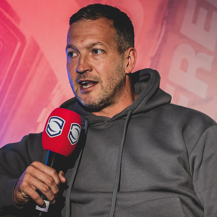 SuperLeague's tweet photo. Eight-time #SuperLeague #GrandFinal winner @DannyMcguire6 joins Will, Mark &amp; Jon on series finale of @OutOfYourRL 💪

Available on Apple Podcasts, Spotify, Amazon &amp; YouTube from 8pm 🎙️

#SuperLeague https://t.co/QoltMC0W0B