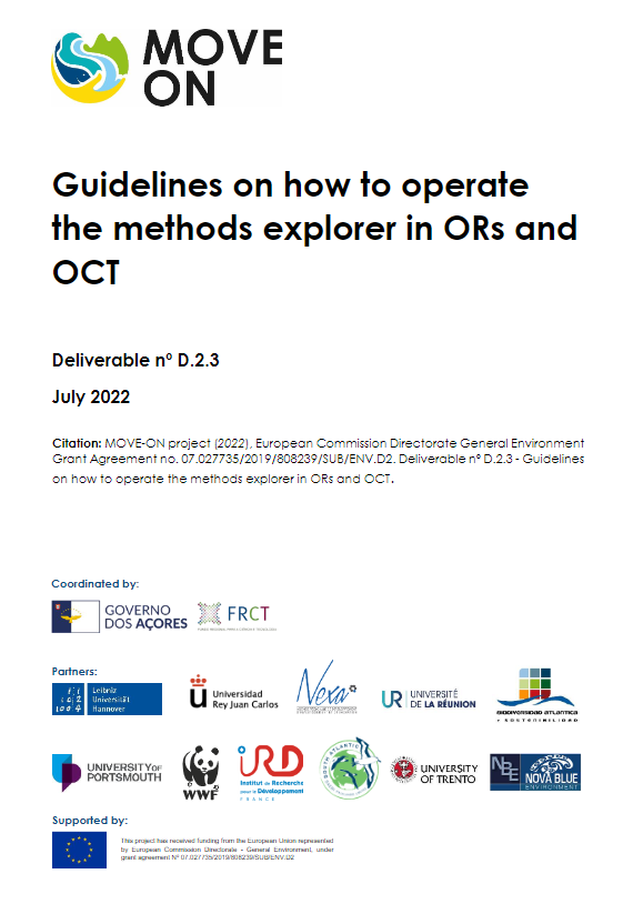 MOVEON_Project's tweet photo. 👉The Guidelines on how to operate the methods explorer in ORs and OCT are now available at our website! 

➡️This report provides guidelines on how to operate the #MAES Methods Explorer created under the ESMERALDA EU Project and updated under the @MOVE and @MOVEON_Project. https://t.co/CbNPRiSZkH