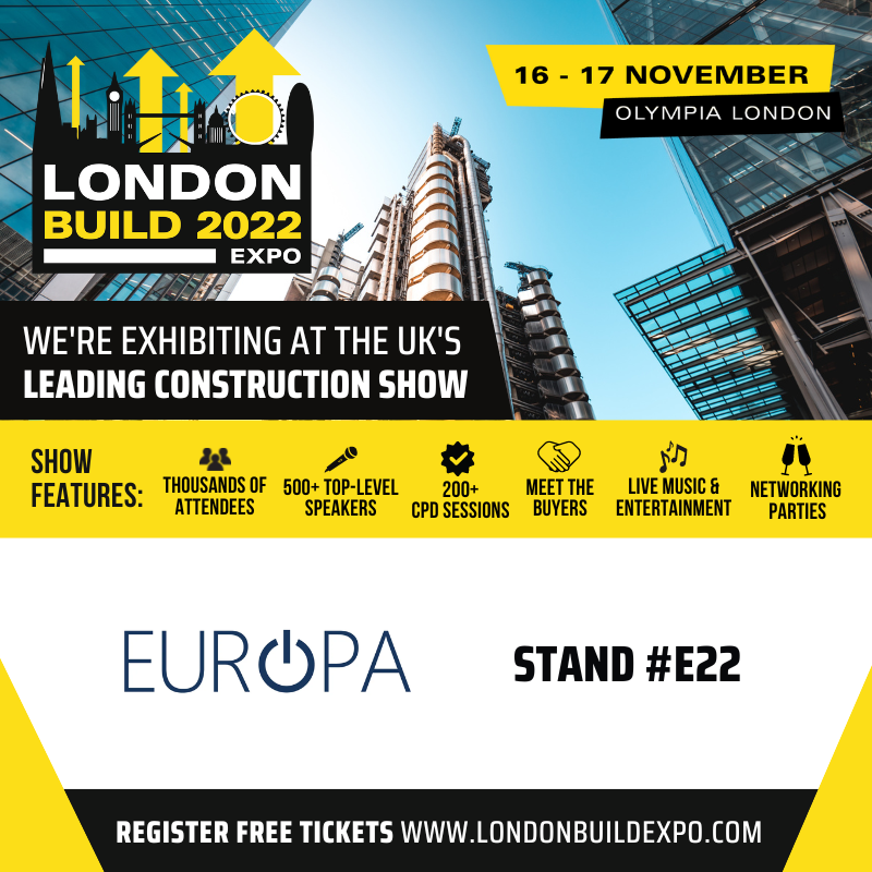 europaplc's tweet photo. We will be demonstrating our fast movers and innovating products in London Build 2022 on stand E22. This presents an ideal opportunity  to see our team and talk face-to-face, see our products, ask questions and get answers by our expert technical support team. 

#londonbuild2022 https://t.co/Ac57hEUPRV