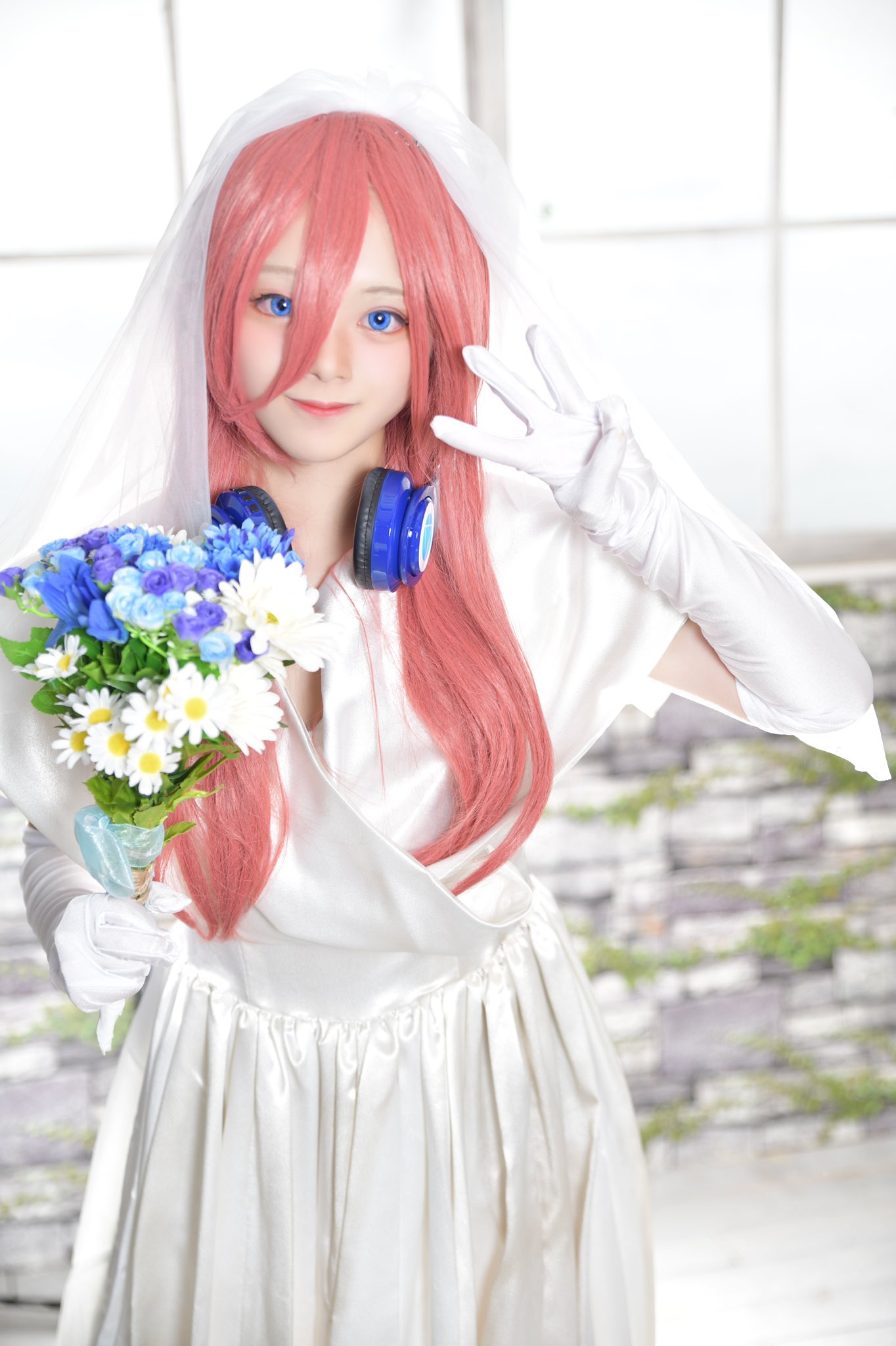 ドレスのみ／五等分の花嫁 ウェディングドレス風 コスプレ