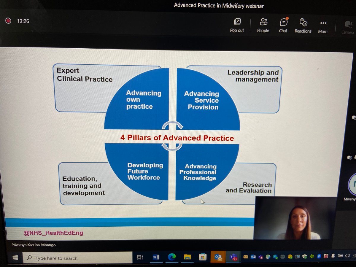 Wow! Almost 250 midwives on a call for Advanced Clinical Practice for Midwives. Maxi-midwives, not mini-doctors 💜 Great to see so many in the ‘room’ @NHS_HealthEdEng