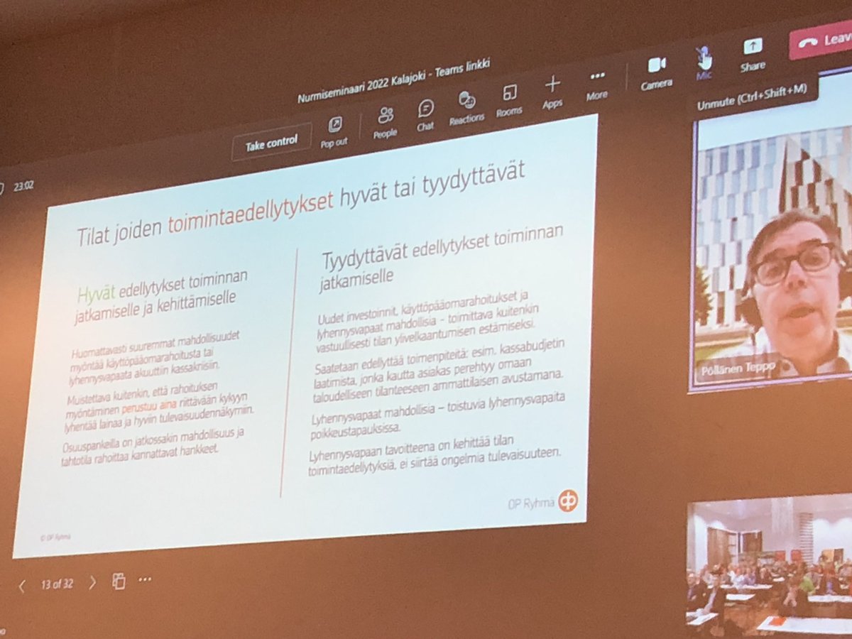 Teppo Pöllänen <a href="/Osuuspankki/">Osuuspankki</a> kertoo polarisaation syventyneen maatilojen taloudellisessa tilanteessa  - osalla taloudelliset edellytykset hyvät, osalla heikommat. Pitkän aikajänteen kehityksen tulos #nurmiseminaari2022