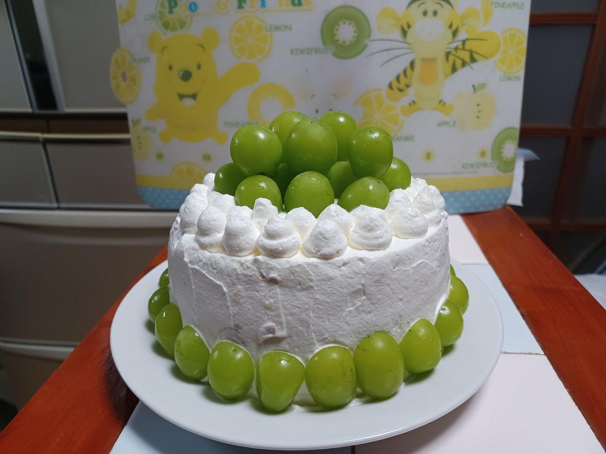 misima_bunta's tweet photo. 子供の誕生日ケーキ作りました。 https://t.co/duR4NVMp51