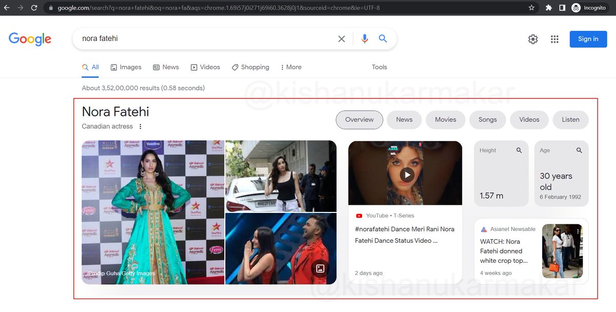 KishanuK's tweet photo. Has anyone seen the first #look of the new Knowledge Panel? Here is a glimpse of the recent #update
Hope the #KnowledgePanel update is finished soon @rustybrick @JohnMu @snk_creation
#KnowledgeGraph #KnowledgePanelUpdate https://t.co/ri4i0jx01J