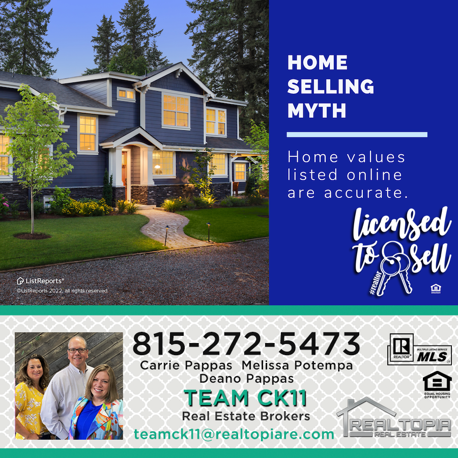 Ck11Team's tweet photo. Call Carrie Pappas and her TEAM CK11 - Realtopia Real Estate to make Real Estate less complicated. 815-272-5473 #teamck11  #happyhoming #sellwithteamck11 #clearing #garfieldridge https://t.co/Bbg21qXxnl