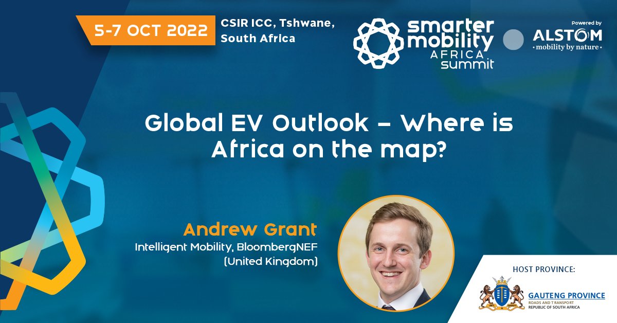 Smarter Mobility Africa (@smaforall) on Twitter photo Global Electric Vehicle Outlook – Where is #Africa on the map? Find out more with industry leader <a href="/agrant49/">Andrew Grant</a>: Intelligent Mobility at <a href="/BloombergNEF/">BloombergNEF</a>.
📆 Thursday, 6 October 2022 from 09:45 – 10:05 (SAST)
📍 Broadcast Stage - Diamond Auditorium
#SMAsummit #MobilitySolutions #EV Global Electric Vehicle Outlook – Where is #Africa on the map? Find out more with industry leader <a href="/agrant49/">Andrew Grant</a>: Intelligent Mobility at <a href="/BloombergNEF/">BloombergNEF</a>.
📆 Thursday, 6 October 2022 from 09:45 – 10:05 (SAST)
📍 Broadcast Stage - Diamond Auditorium
#SMAsummit #MobilitySolutions #EV