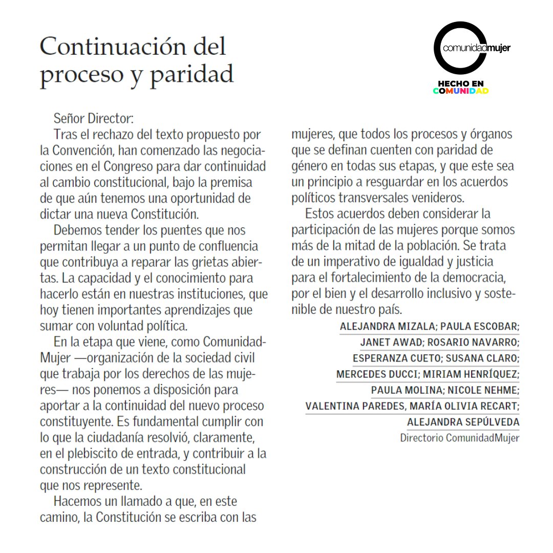 ComunidadMujer tweet media