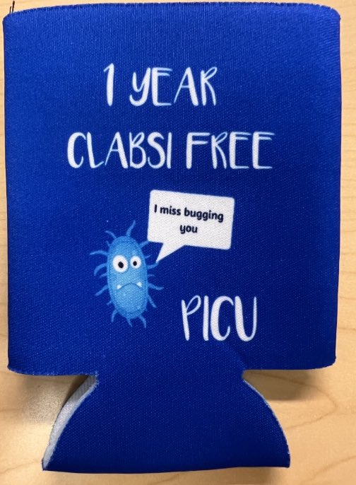 SapnaKmd's tweet image. Our @HopkinsPedsCCM 1-year #CLABSI-Free Swag &amp;amp; Treats for #PedsICU are amazing. ❤️ 

Thank you to our amazing #nurse leaders &amp;amp; multi-D team. #teamwork #safety #quality