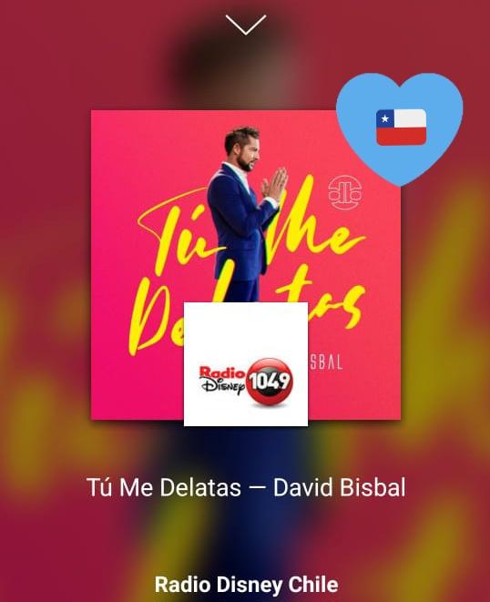 Su_Poar_4's tweet photo. Muy buenos días @RadioDisneyLA saludarlos por este día del trabajador radial #DisneyCh 🎙️ #DisneyChile y justo cuando iba a pedirla suena hermosa #TúMeDelatas 🦋 de @davidbisbal saludos 🎤 🇨🇱 💙 🎶 https://t.co/yxwlCUbPON