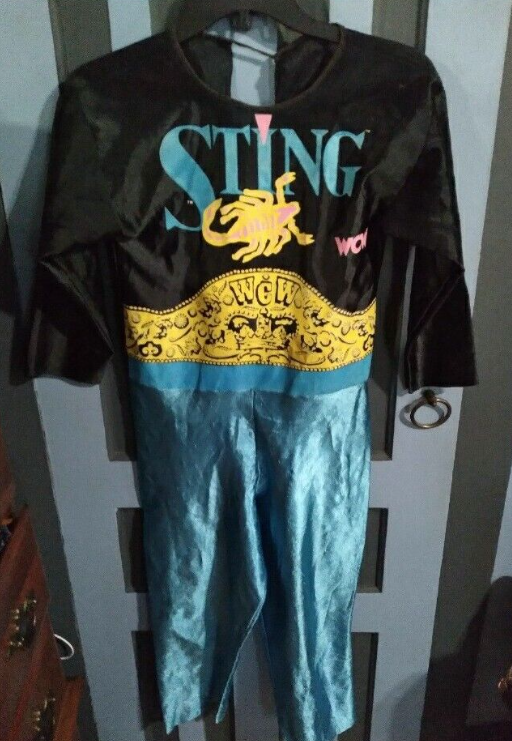 WCWTFPodcast's tweet photo. #WCWWorstMerch @Sting @AEW @AEWonTV 

Got my Halloween shopping done early this year. https://t.co/7VJTP3O244