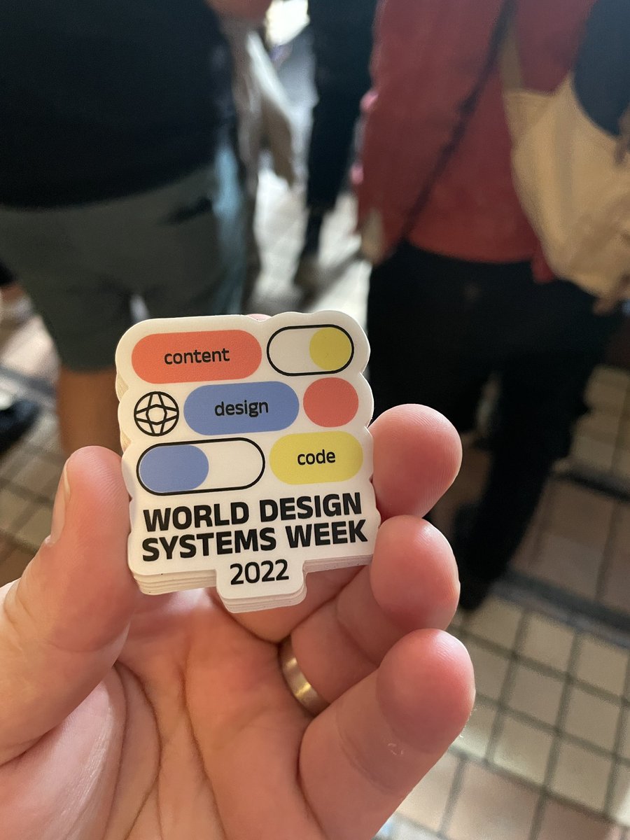 designsystemycz's tweet photo. As part of the celebration of @designsystemswk, @HonzaTmn will bring some cool stickers from London! Available tomorrow on our meetup in Prague! https://t.co/8MytrqOi2e