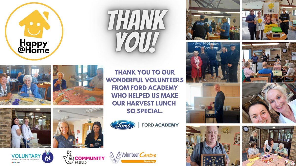 Huge thank you to a lovely group of volunteers from Ford Academy who made our Harvest Lunch really special for the residents of Warwick Court and further afield. #DaventryVC