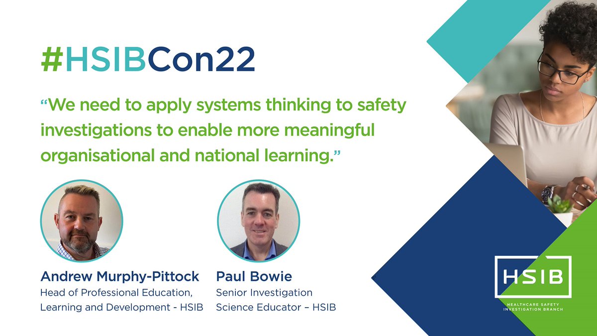 A great introduction to our investigation education offering at #HSIBCon22, including how we are supporting the implementation of #PSIRF. Here’s the link again to our courses &gt;&gt; hsib.org.uk/investigation-…